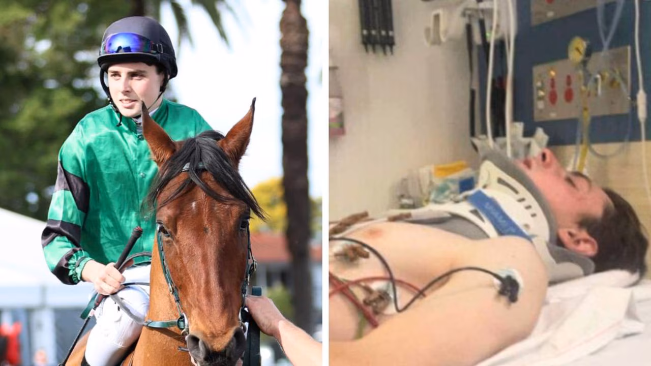 Top jockey in hospital with neck, back injury