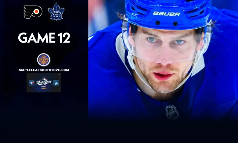Toronto Maple Leafs vs. Philadelphia Flyers – Game #12 Projected Lines, Preview & TV Info