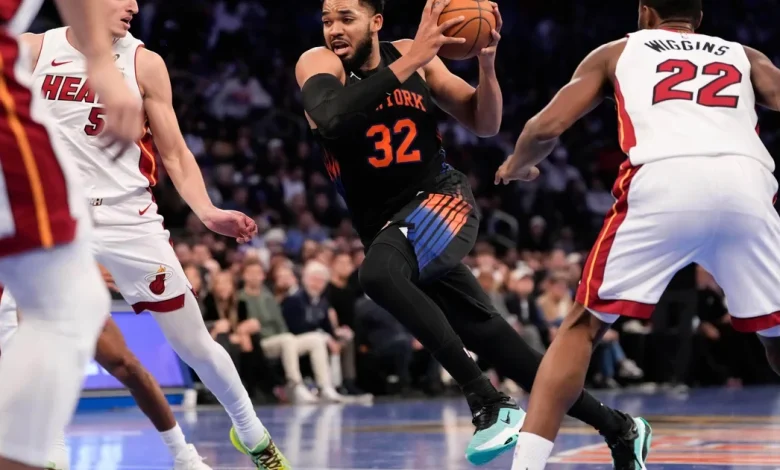 Towns, Shamet power Knicks to 140-130 win over Heat in NBA Cup game