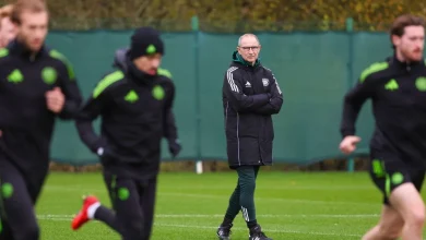 Training Gallery: Celtic v Rangers League Cup semi-final