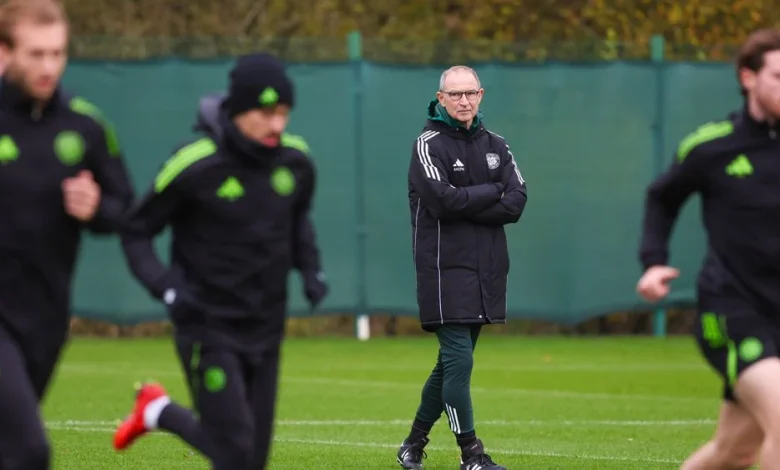 Training Gallery: Celtic v Rangers League Cup semi-final