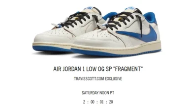 Travis Scott’s fragment design x Air Jordan 1 Low Raffle Goes Live on Saturday