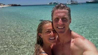 Triple-code sports jet Sarah Rowe and former AFL star Scott Selwood hard launch relationship