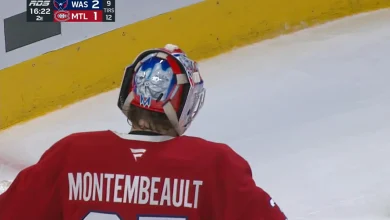 Trois buts sur 10 tirs : Samuel Montembeault a été chassé de la rencontre