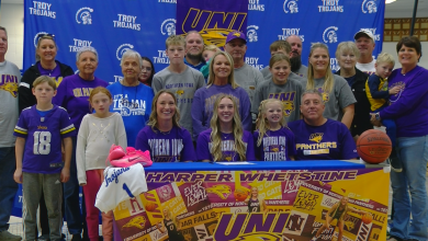 Troy High School senior Harper Whetstine signs with Northern Iowa basketball