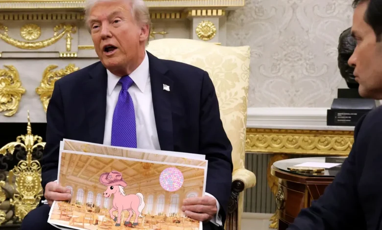 Trump Attends Private "Pink Pony Club" Performance at Mar-a-Lago