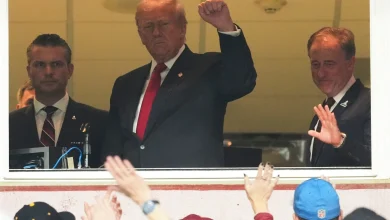 Trump booed as he becomes the first sitting US president at a regular-season NFL game since Carter