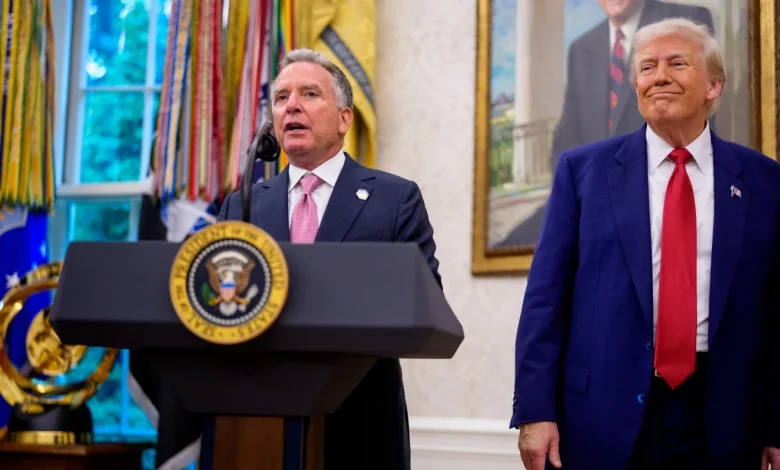 Trump defends key negotiator after leaked phone call appears to show him coaching Russia