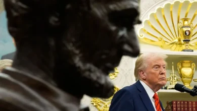Trump reveals renovated Lincoln Bedroom bathroom as his White House remodel continues