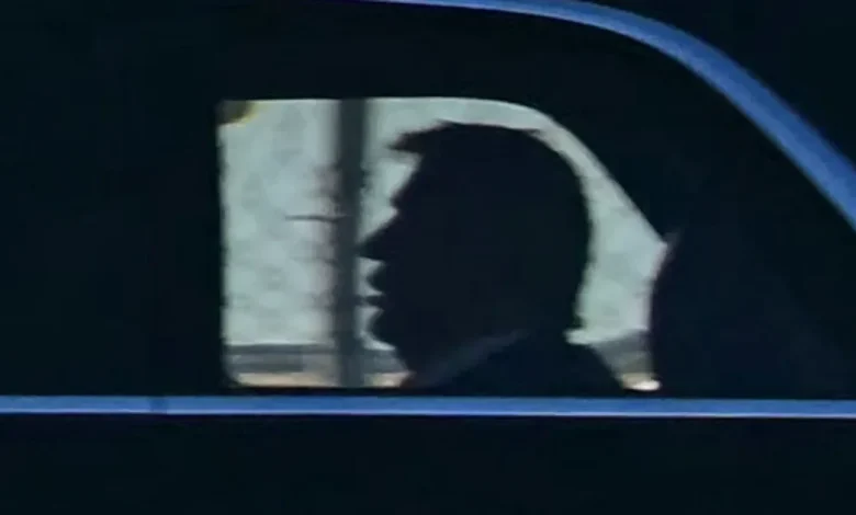 Trump's Limo Ride Had A Strange Moment, And Everyone Could See It