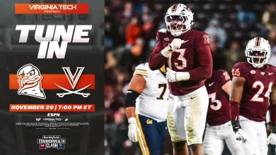 Tune in: Virginia Tech vs. No. 17 Virginia