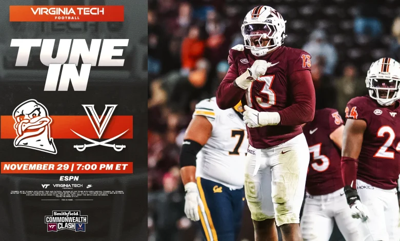 Tune in: Virginia Tech vs. No. 17 Virginia