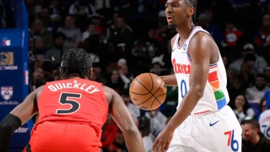 Two days off, two days on for Sixers hosting Raptors to open back-to-back (in black jerseys!)