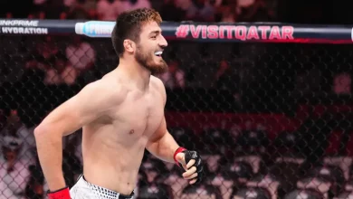 UFC Qatar video: Abdul-Rakhman Yakhyaev runs through Raffael Cerqueira for record-breaking submission