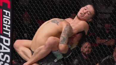 UFC Qatar video: Asu Almabayev taps former title contender Alex Perez