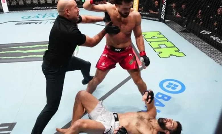 UFC Qatar video: Ismail Naurdiev KOs Ryan Loder in 86 seconds