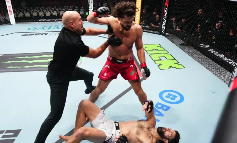 UFC Qatar video: Ismail Naurdiev flattens Ryan Loder with one-punch knockout