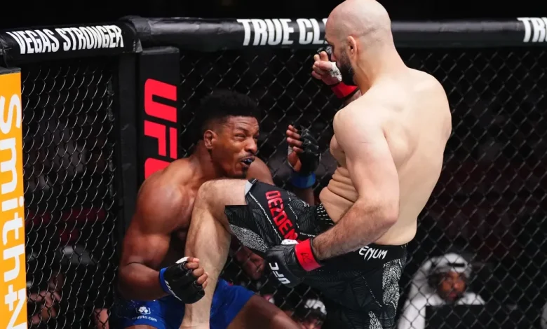 UFC Qatar video: Volkan Oezdemir blitzes Alonzo Menifield with punches for jaw-dropping knockout