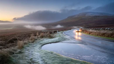 UK weekend cold snap: will you wake to flakes? 0c lows, 3 scottish counties face Sunday flurries
