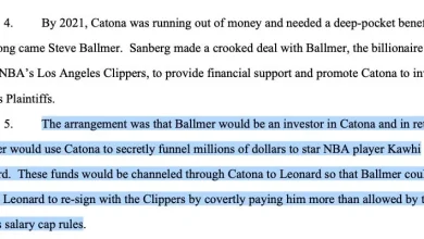 UPDATE: Steve Ballmer sued by 11 Aspiration investors who allege salary-cap circumvention for Kawhi Leonard