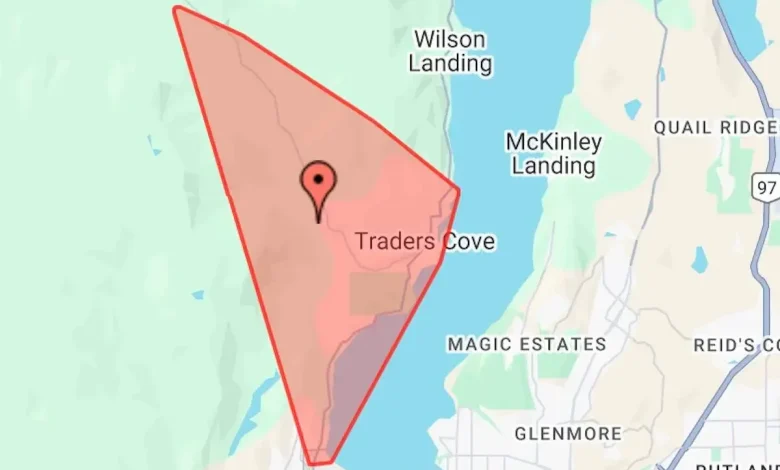 UPDATE: Westside Road reopens, power outage continues to affect nearly 300 residents