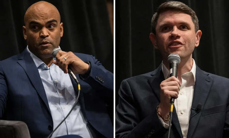 U.S. Senate hopeful Colin Allred criticizes rival James Talarico for accepting billionaire donations