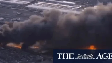 US cargo plane crashes on take-off triggering massive fireball
