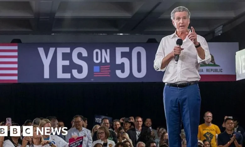 US justice department sues California after redistricting