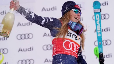 US ski star Shiffrin wins 2nd straight World Cup slalom of Olympic season