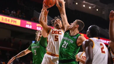 USC men score their most points since 1998 in rout of Manhattan