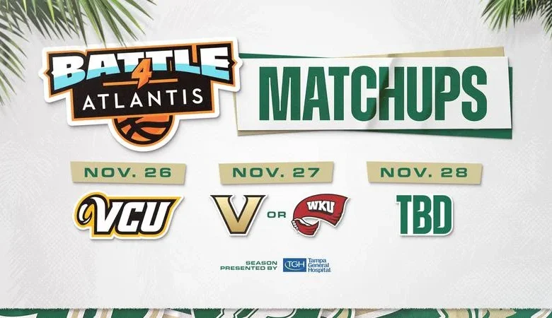 USF Men’s Basketball Opens Up the Battle 4 Atlantis Tournament vs. VCU Wednesday
