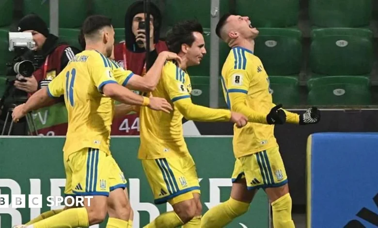 Ukraine 2-0 Iceland: Ukraine strike late to grab World Cup play-off spot