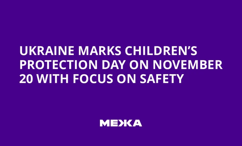 Ukraine marks Children's Protection Day on November 20 with focus on safety