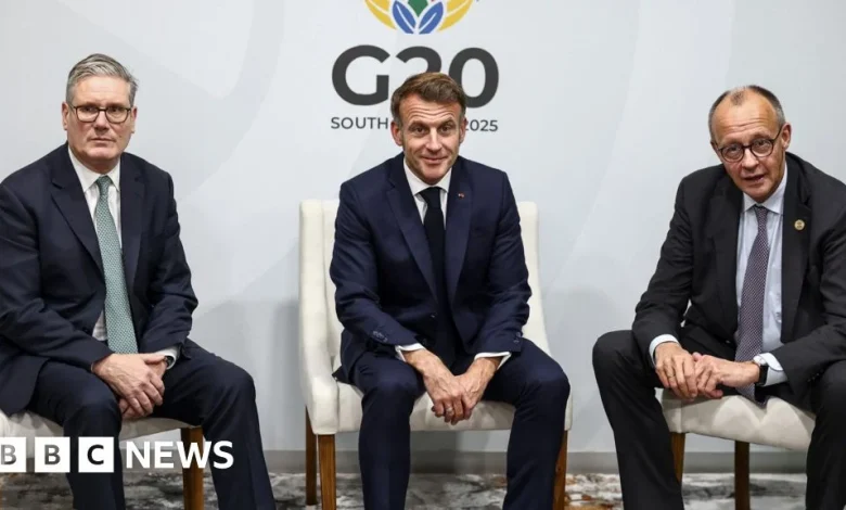 Ukraine's allies hold talks on White House peace plan at G20