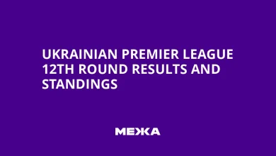 Ukrainian Premier League 12th Round Results and Standings