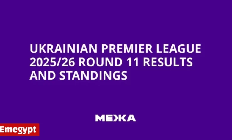 Ukrainian Premier League 2025/26 Round 11 Highlights Standings and Match Results
