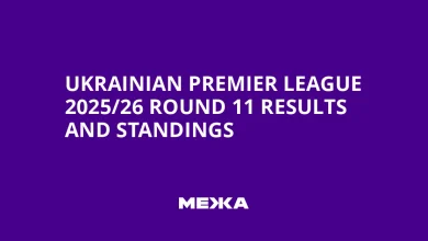 Ukrainian Premier League 2025/26 Round 11 Results and Standings