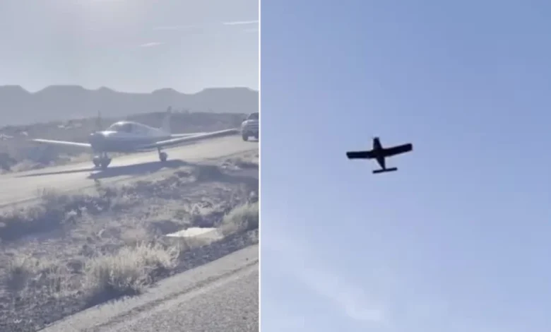 VIDEO: Cleared to take off on... what? Plane takes off using Utah highway