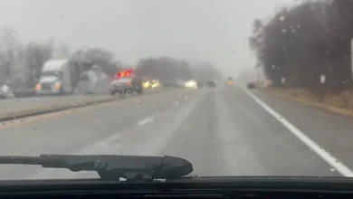 VIDEO: HWY 61 northbound closed due to traffic accident at I-90 interchange