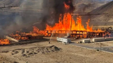 VIDEO: Lehi fire fully engulfs under-construction apartment complex