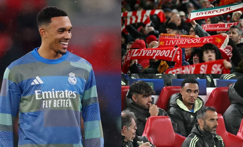 VIDEO: Trent Alexander-Arnold spotted laughing off boos as ex-Liverpool man is given hostile reception on return to Anfield with Real Madrid