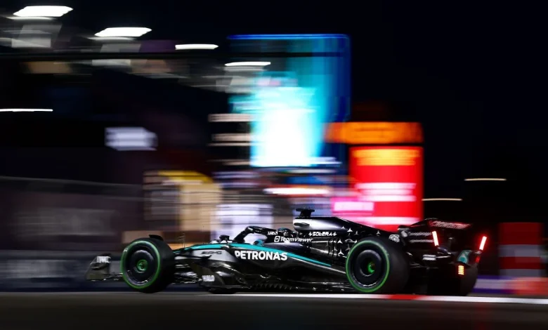 Vegas GP: Russell fastest, McLarens last in FP3