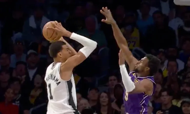 Victor Wembanyama Dunked Over Bronny James in Latest Highlight vs. Lakers