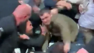 Video: Massive brawl breaks out at UFC 322 involving Dillon Danis and ‘John Pork’