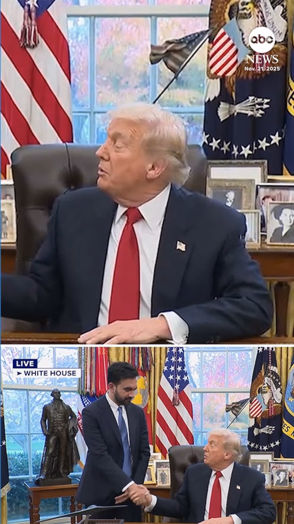 Video President Trump congratulates NYC mayor-elect Zohran Mamdani after WH meeting