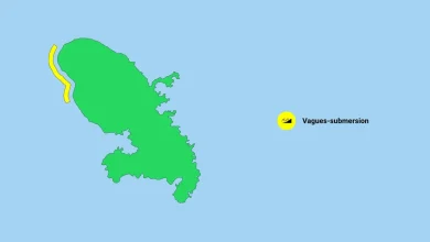 Vigilance jaune "vagues-submersion" : une houle du nord attendue sur les côtes caraïbes