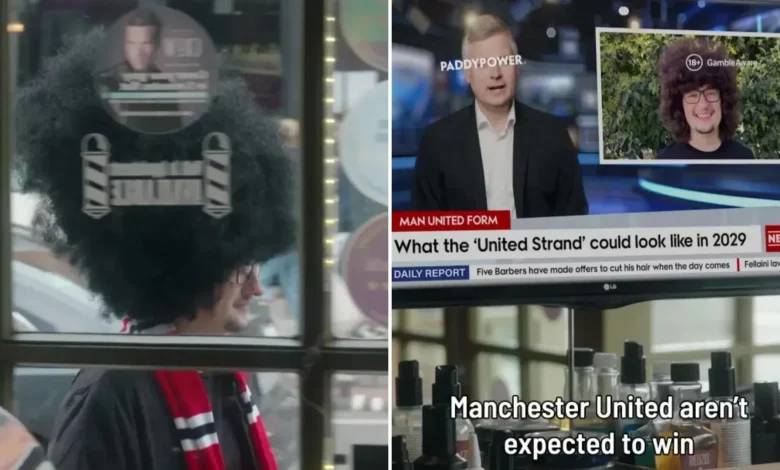 Viral fan meets his barber in epic Paddy Power advert as Man Utd near five wins