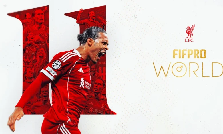 Virgil van Dijk named in FIFPRO Men's World 11 for fifth time