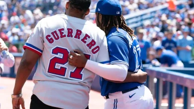Vladimir Guerrero Jr's dad get upset with him after game 4 win