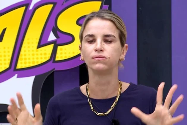 Vogue Williams attempts to eat a pig brain on I'm a Celeb as part of Rivals challenge